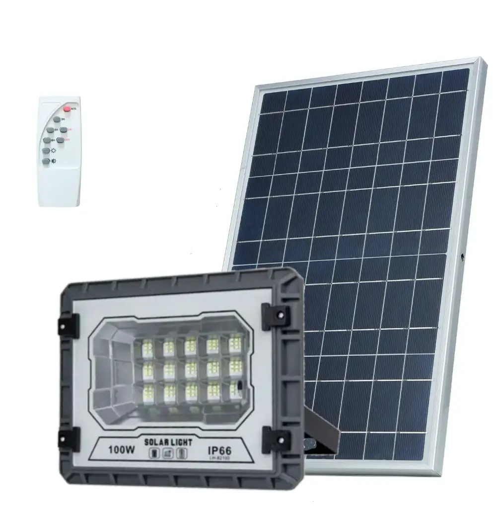 Projecteur led Solaire Éclairage Extérieur 100W IP66