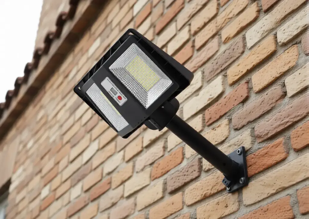 Lampadaire solaire LED à double tête super lumineux, indice de protection IP65, détection automatique, batterie grande capacité, autonomie de 12 à 16 heures