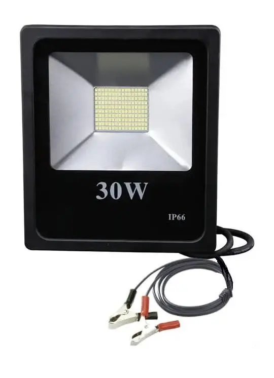 Projecteur led d'extérieur fin, conforme à la norme IP66, haut luminosité, 30w, dc 12 v