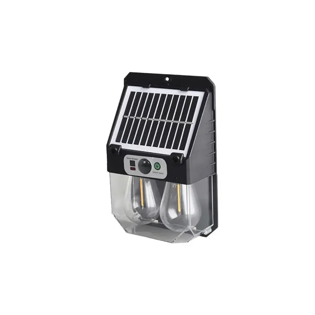 Applique murale solaire pour jardin 2 lampe  IP65