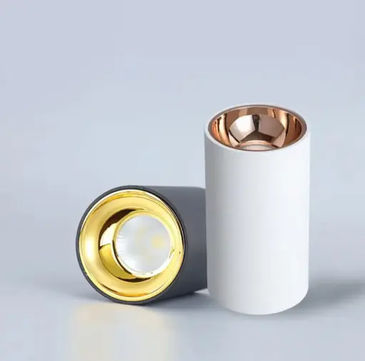 spot led  en aluminium pour plafond ou apparent 10 w  couleur  lumiere 3500K  pour salon , couloire , cuisine , magasin