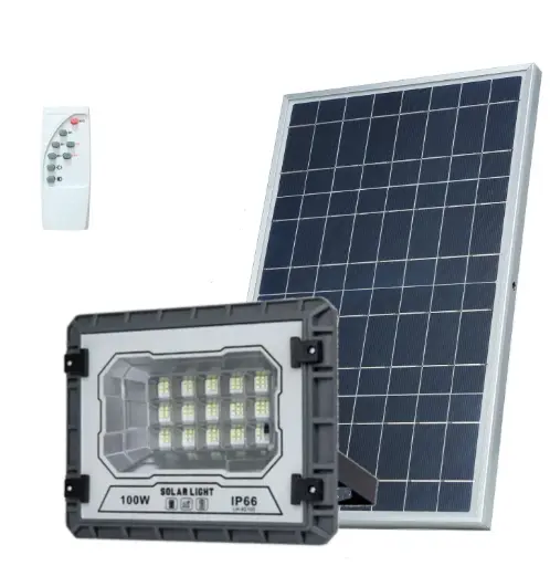 Projecteur led Solaire Éclairage Extérieur 100W IP66