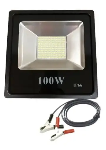 Projecteur led d'extérieur fin, conforme à la norme IP66, haut luminosité, 100w, dc 12 v